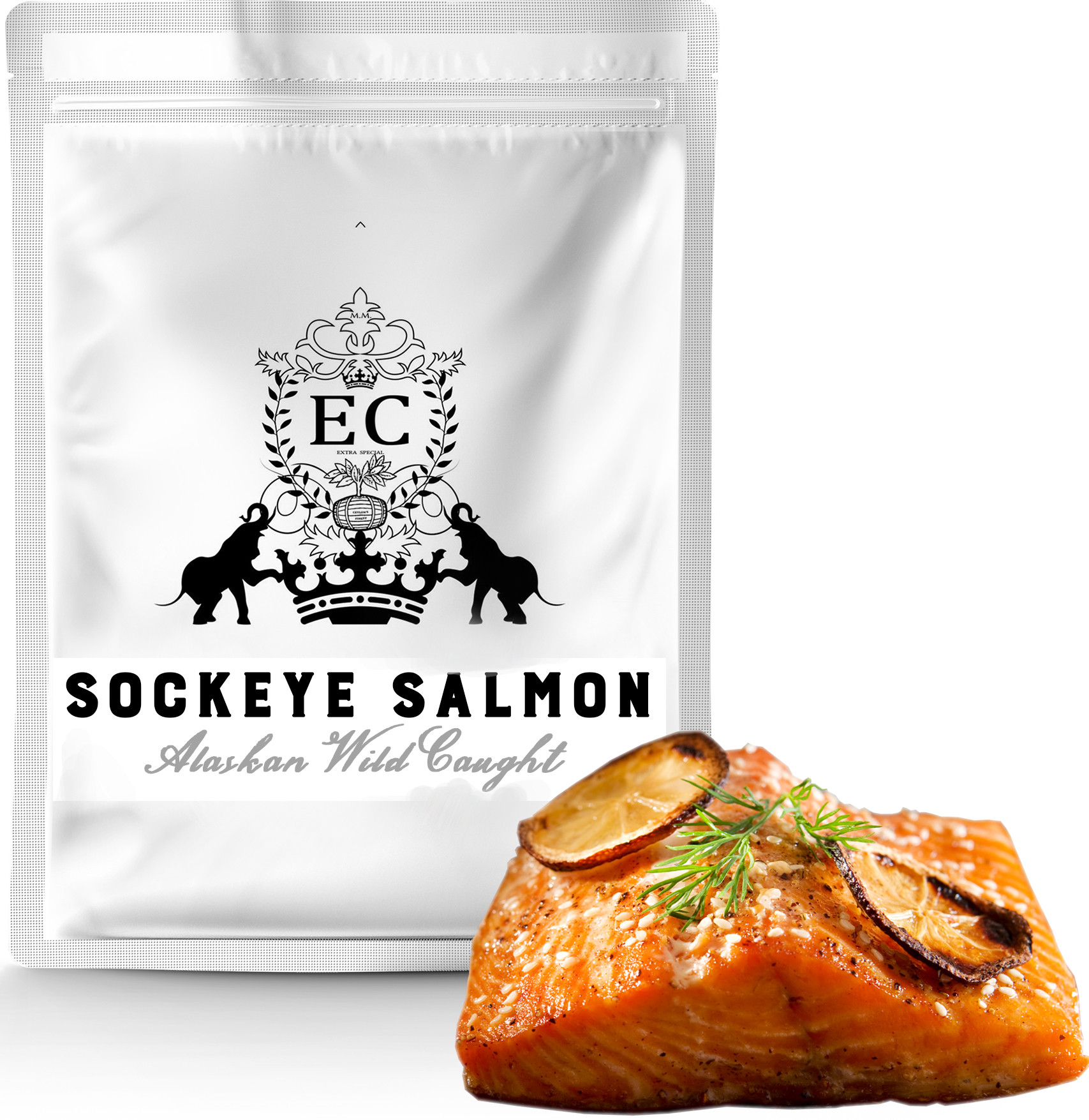 Wild Alaskan Smoked Sockeye Salmon (1 Pound), Gourmet Grade Cold Smoked  16oz, Vacuum Sealed Cured Fish, Pristine Ocean Caught, Shelf Stable