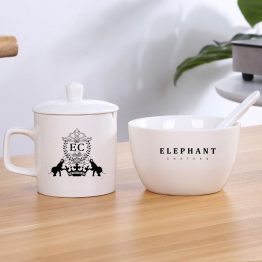 White Porcelain Perfect Tea Cup Set (4 Pieces) | Loose Leaf Strainer Cup, Tea Tasting Cup, & Tea Spoon | Competition Tea Tasting Set
