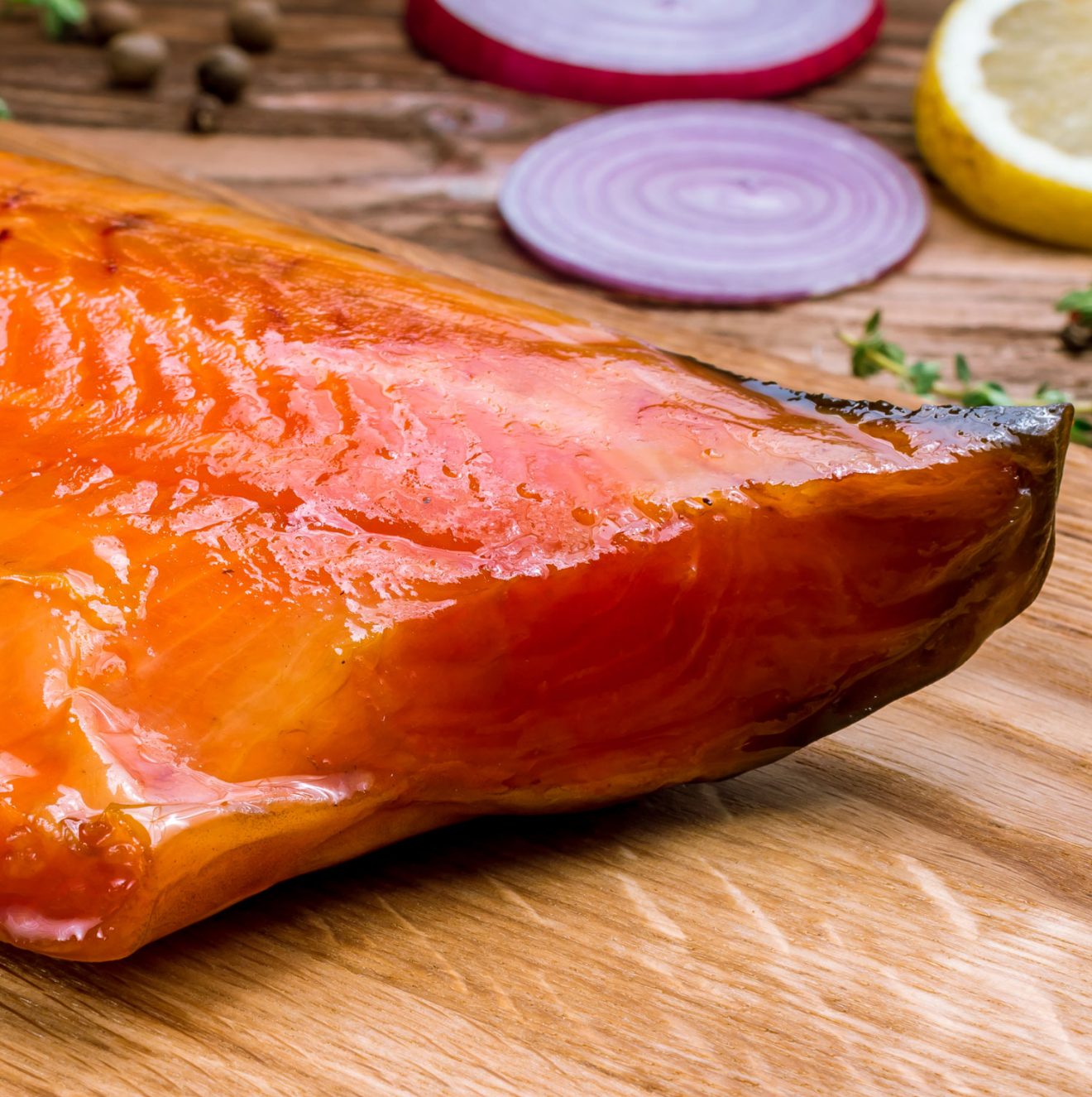 Alaskan Smoked Wild Salmon Fillet (1/2 Pound) Gourmet Grade Cold Smoked 8oz Vacuum Sealed