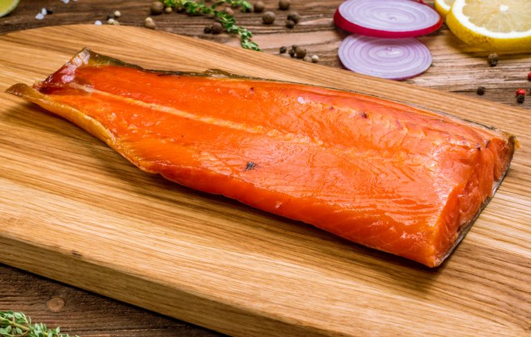 Wild Alaskan Smoked Sockeye Salmon 2 Pounds Gourmet Grade Cold Smoked 32oz Vacuum Sealed 8669